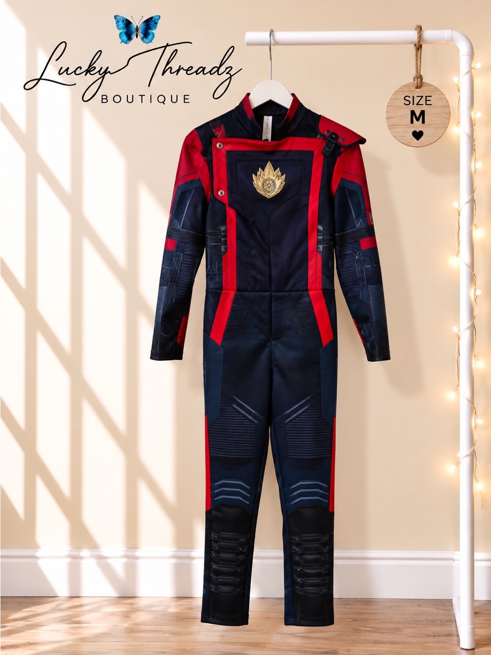 Marvel Guardians of the Galaxy Vol 3 Star-Lord Cosplay Costume Jumpsuit Womens M